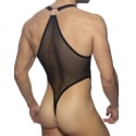 AD Fetish Mesh Ring Thong Bodysuit - Black