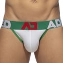 Addicted Jock Strap Basic Colors AD Coton Blanc - Vert