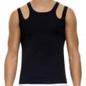 Modus Vivendi Hole Double Tank Top - Black
