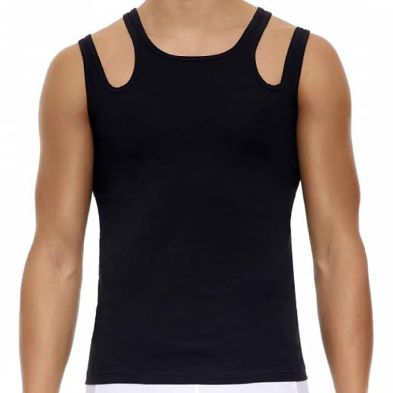 Modus Vivendi Hole Double Tank Top - Black