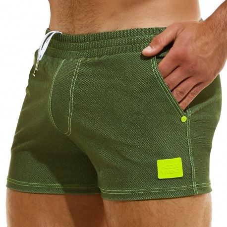 Modus Vivendi Short de Bain Jeans Kaki