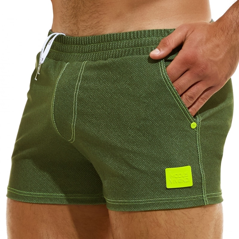 Modus Vivendi Jeans Swim Shorts - Khaki