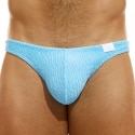 Modus Vivendi Slip de Bain Low Cut Wavy Bleu Ciel