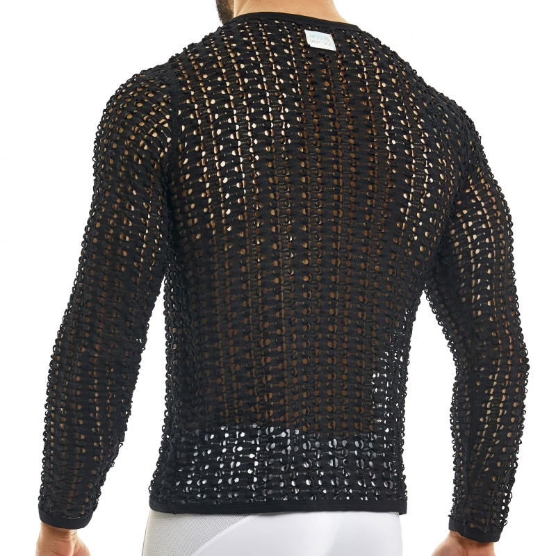 Modus Vivendi T-Shirt Manches Longues  Hole Noir