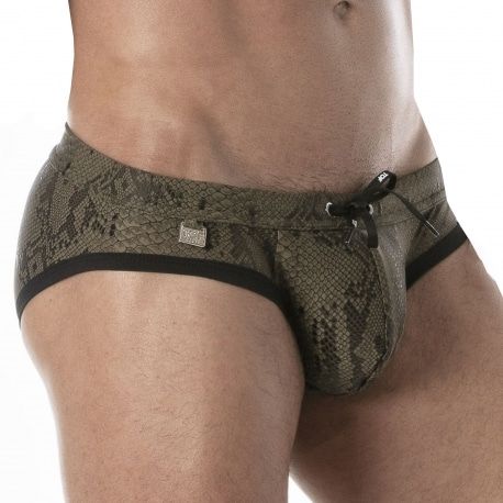 TOF Paris Slip de Bain Splendid Kaki