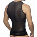 AD Fetish Crossed Mesh Tank Top - Black