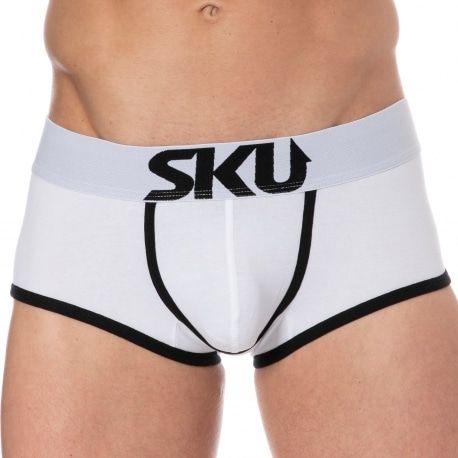 SKU Shorty Logo Coton Blanc