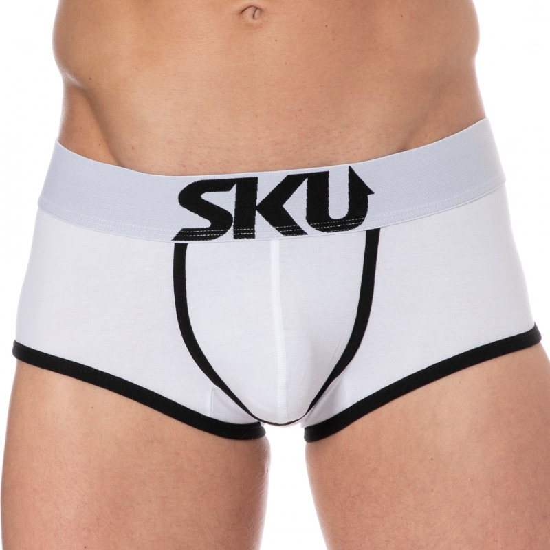 SKU Shorty Logo Coton Blanc