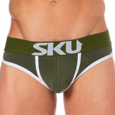 SKU Slip Logo Coton Kaki