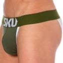 SKU Logo Cotton Jockstrap - Khaki