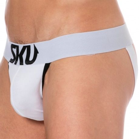 SKU Jock Strap Logo Coton Blanc