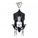  Ensemble Harnais - Jock Strap Simili Cuir Noir