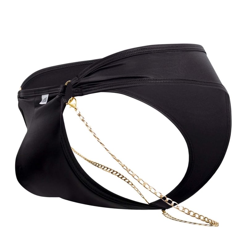  String Simili Cuir Chaînette Noir