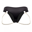  String Simili Cuir Chaînette Noir