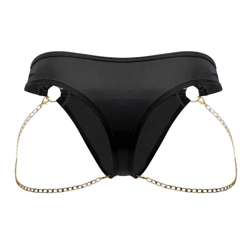  String Simili Cuir Chaînette Noir