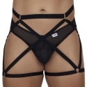  Veil Garter - Thong Outfit - Black