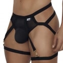  Ensemble Jarretière - Jock Strap Noir