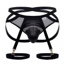  Ensemble Jarretière - Jock Strap Noir