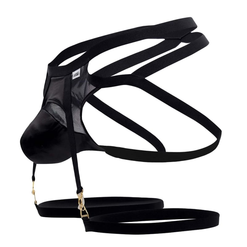  Ensemble Jarretière - Jock Strap Noir