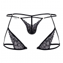  Mini String Jarretière Dentelle Noir