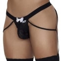  Slip Jarretière Dentelle Noir
