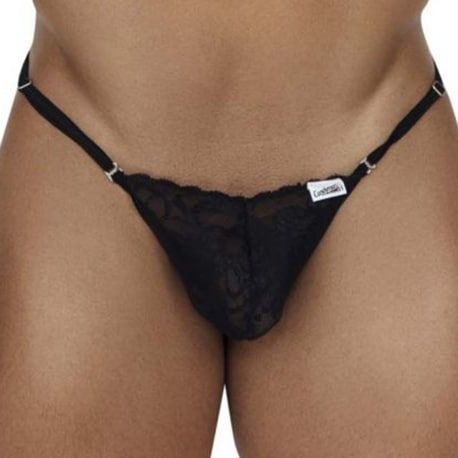  String Ficelle Dentelle Noir