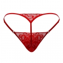  String Ficelle Dentelle Rouge