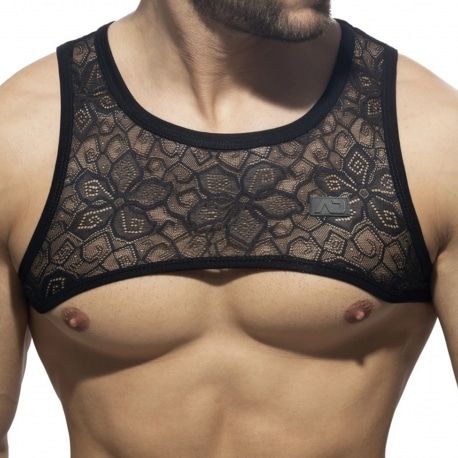Addicted Harnais Dentelle Florale Noir