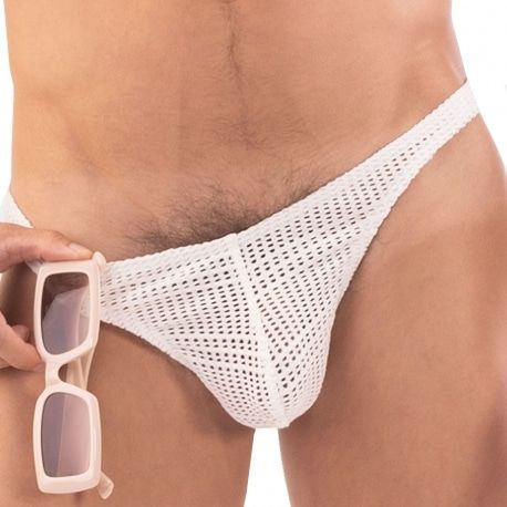 Barcode String Lor Mesh Blanc