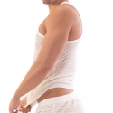 Barcode Lunt Mesh Tank Top - White