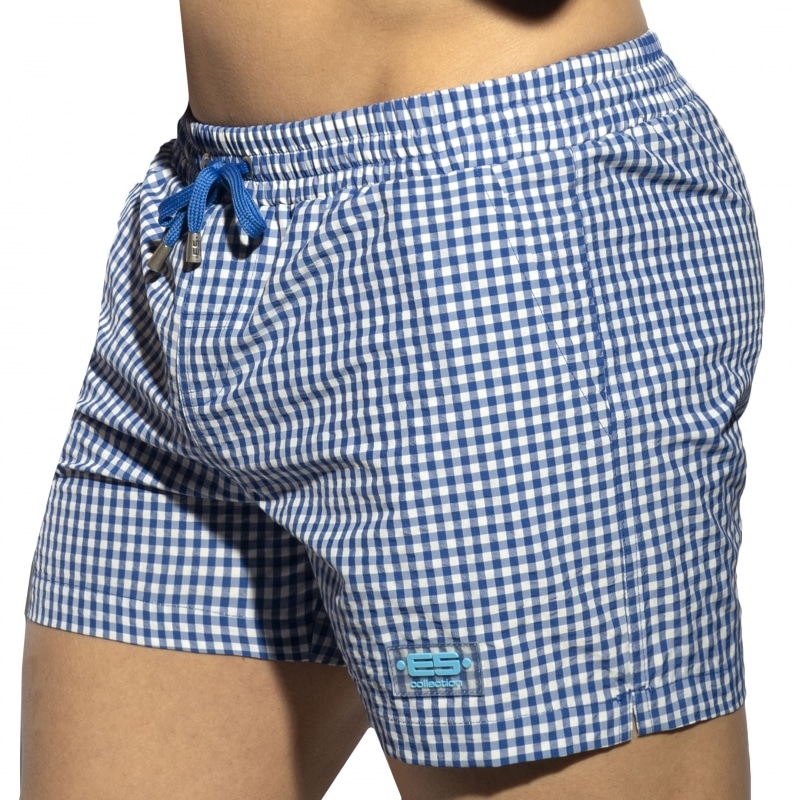 ES Collection Short de Bain Chess Bleu