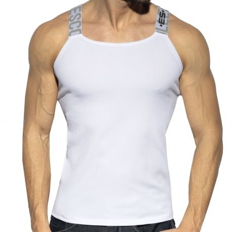 ES Collection Débardeur Recycled Rib Blanc