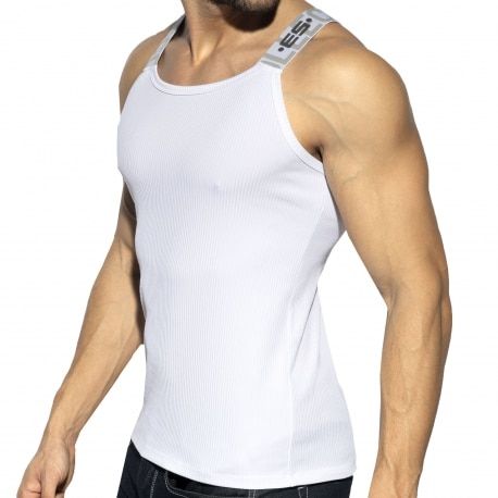 ES Collection Débardeur Recycled Rib Blanc