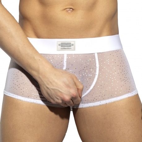 ES Collection Boxer Court Net Glitter Blanc