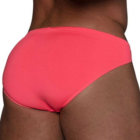 TOF Paris Neon Swim Bikini Briefs - Neon Pink