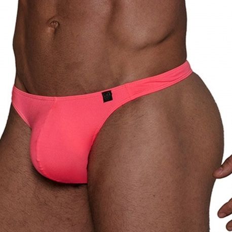 TOF Paris String de Bain Neon Rose Fluo