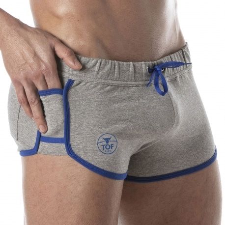 TOF Paris Short Rétro Gris Chiné