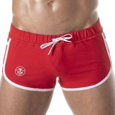 TOF Paris Short Rétro Rouge