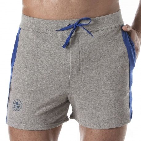 TOF Paris Short Football Gris Chiné