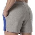 TOF Paris Short Football Gris Chiné