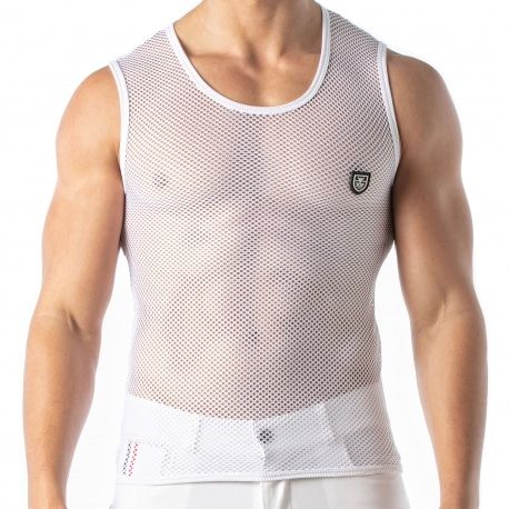TOF Paris Débardeur Mesh Blanc