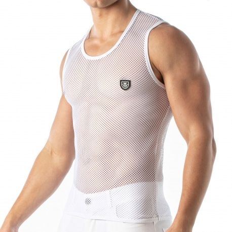 TOF Paris Débardeur Mesh Blanc