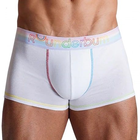 Rounderbum Boxer Padded Neon Pride Blanc