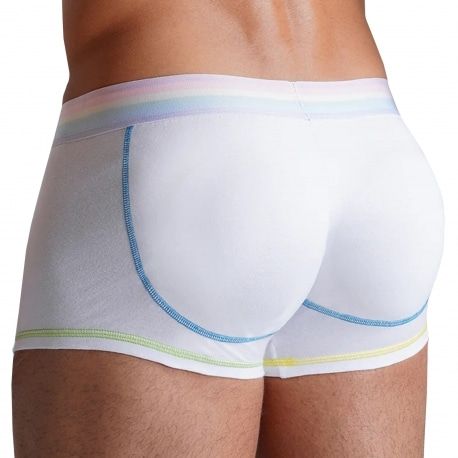 Rounderbum Boxer Padded Neon Pride Blanc