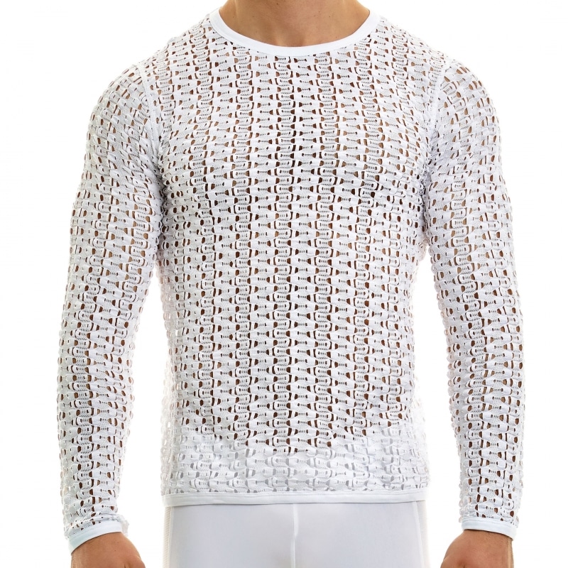 Modus Vivendi T-Shirt Manches Longues Hole Blanc