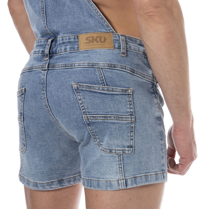 SKU Short Jeans Overalls - Indigo Blue