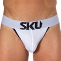 SKU Logo Cotton Tanga Briefs - White