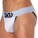 SKU Logo Cotton Tanga Briefs - White