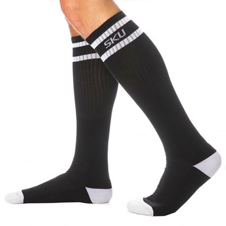 SKU Chaussettes Sport Hautes Noires