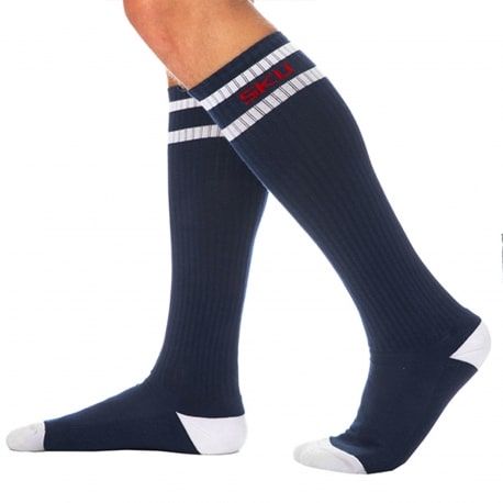 SKU Chaussettes Sport Hautes Bleu Marine